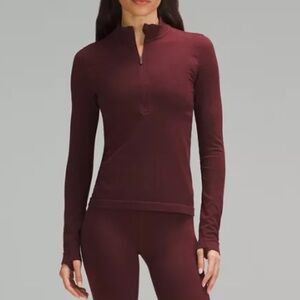 Lululemon Merino Wool-Blend Base Layer Half Zip